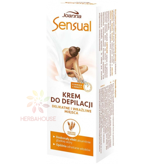 Obrázek pro Joanna Sensual Depilační krém pro citlivé oblasti s ovesným mlékem (100g)