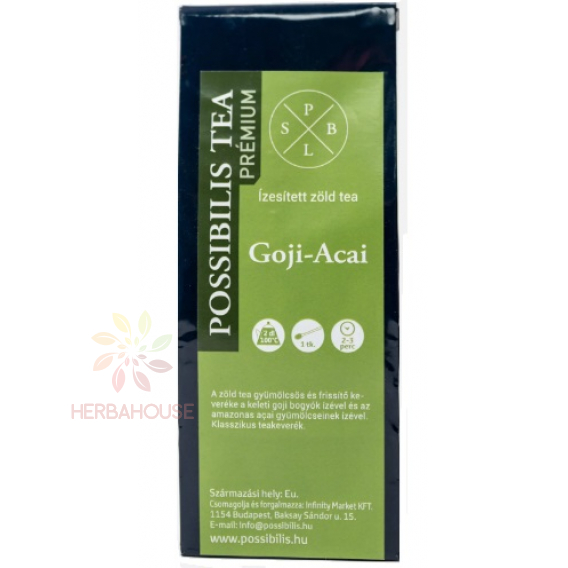 Obrázek pro Possibilis Goji-Acai Ochucený zelený čaj sypaný (75g)