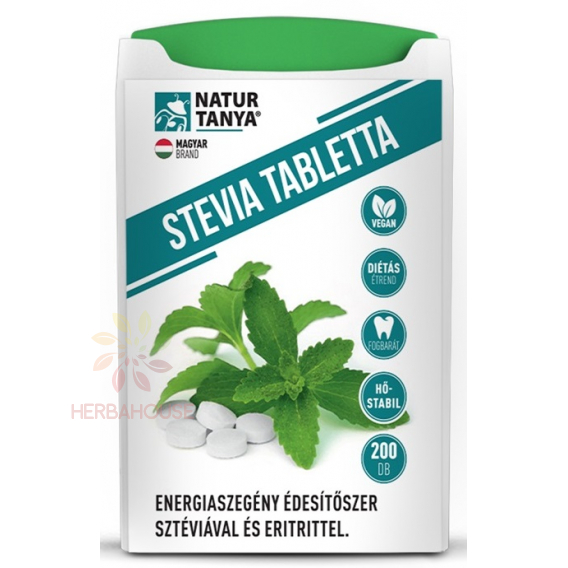 Obrázek pro Natur Tanya Stevia sladidlo – tablety se stévií a erytritolem v dávkovači (200ks)