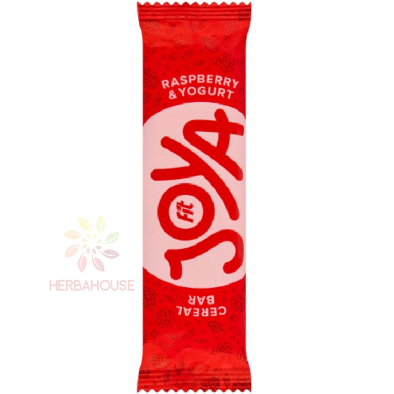 Obrázek pro Fit Joya Cereální tyčinka s malinami v jogurtové polevě (40g)