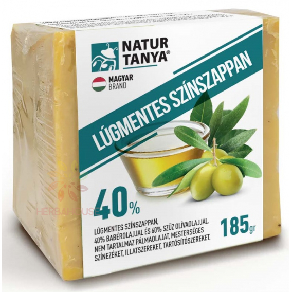 Obrázek pro Natur Tanya Bezalkalické mýdlo s 40% vavřínovým olejem a 60% olivovým olejem (185g)