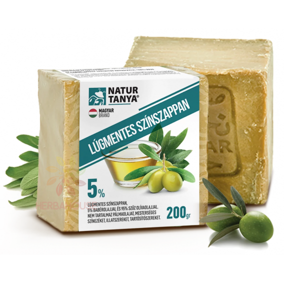Obrázek pro Natur Tanya Bezalkalické mýdlo s 5% vavřínovým olejem a 95% olivovým olejem (200g)