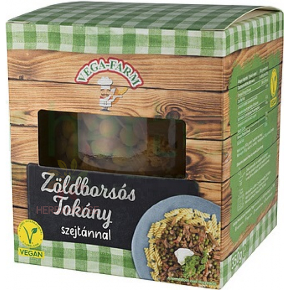 Obrázek pro Vega Farm Veganský Tokáň se zeleným hráškem a seitanem (350g)