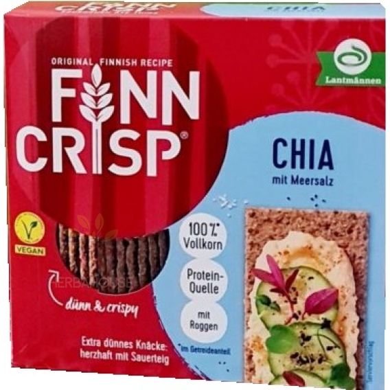 Obrázek pro Finn Crisp Křehké plátky žitné s chia semínky a mořskou solí (195g)
