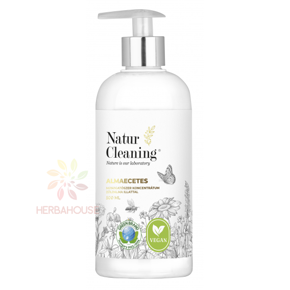 Obrázek pro Natur Cleaning Hypoalergenní koncentrát na mytí nádobí s jablečným octem a vůní zeleného jablka (500ml)