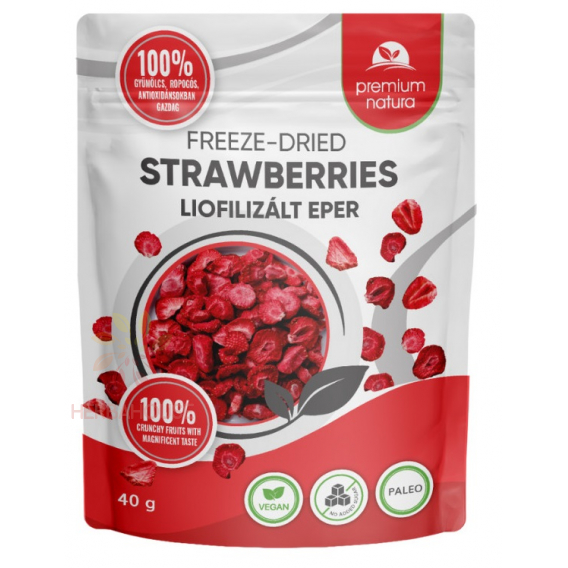 Obrázek pro Premium Natura lyofilizované jahody bez přidaného cukru (40g)