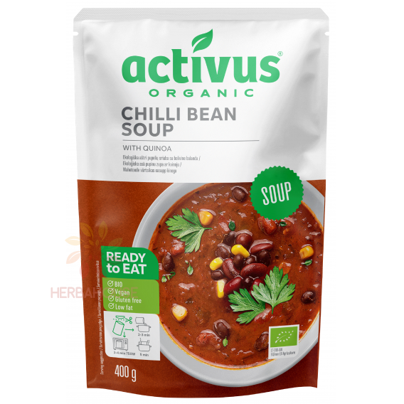 Obrázek pro Activus Bio Čili fazolová polévka s quinoou (400g)