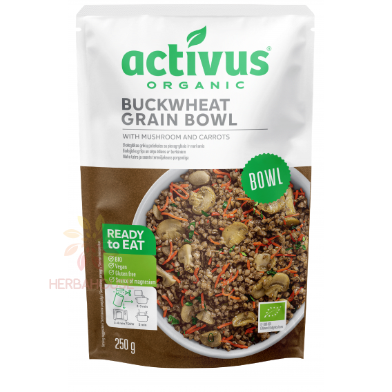 Obrázek pro Activus Bio Veganská pohanková mísa s houbami a mrkví (250g)