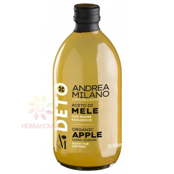 Obrázek pro Andrea Milano Bio Jablečný ocet nefiltrovaný, nepasterizovaný (500ml)