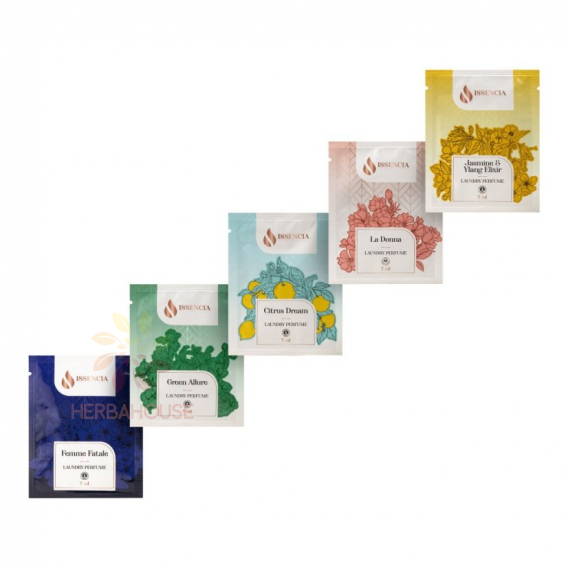 Obrázek pro Issencia Zkušební set pracích parfémů 5×7 ml (35ml)