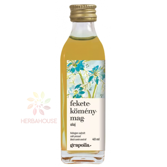 Obrázek pro Grapoila ​​Olej z černého kmínu (Nigella Sativa) lisovaný za studena (40ml)