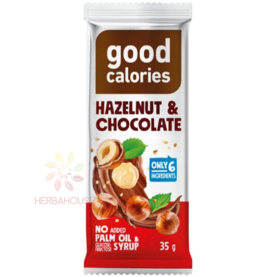 Obrázek pro Good Calories Datlová tyčinka s lískovými ořechy a čokoládou (35g)