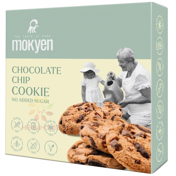 Obrázek pro Majomkenyér Vegan Bezlepkové ovesné sušenky s kousky čokolády se sladidlem (50g)