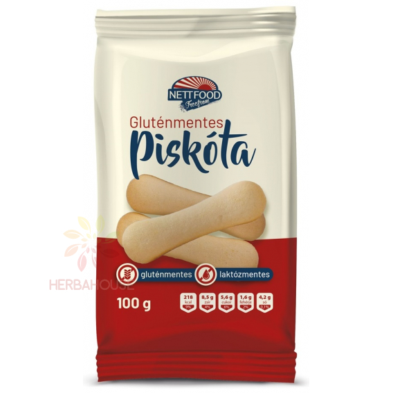 Obrázek pro Nett food Dlouhé piškoty bez lepku a laktózy (100g)