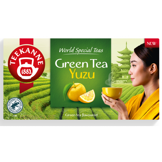 Obrázek pro Teekanne Green Tea Yuzu zelený čaj s příchutí japonského citrusového ovoce yuzu (20ks)