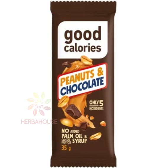 Obrázek pro Good Calories Datlová tyčinka s arašídy a čokoládou (35g)
