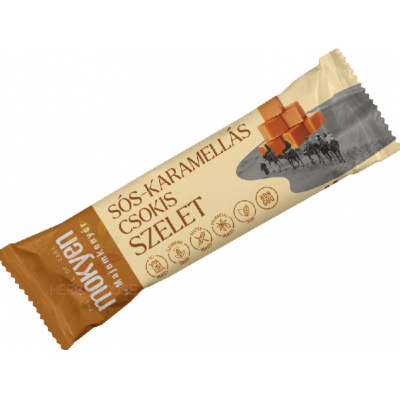 Obrázek pro Majomkenyér Mokyen by Tyčinka s příchutí slaného karamelu v tmavé čokoládě (30g)