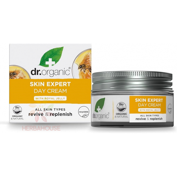 Obrázek pro Dr. Organic Royal Jelly Bio Hydratační Denní krém na obličej s mateří kašičkou (50ml)