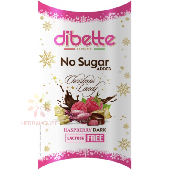 Obrázek pro Dibette Salonky máčené v hořké čokoládě plněné malinovým krémem se sladidlem (220g)