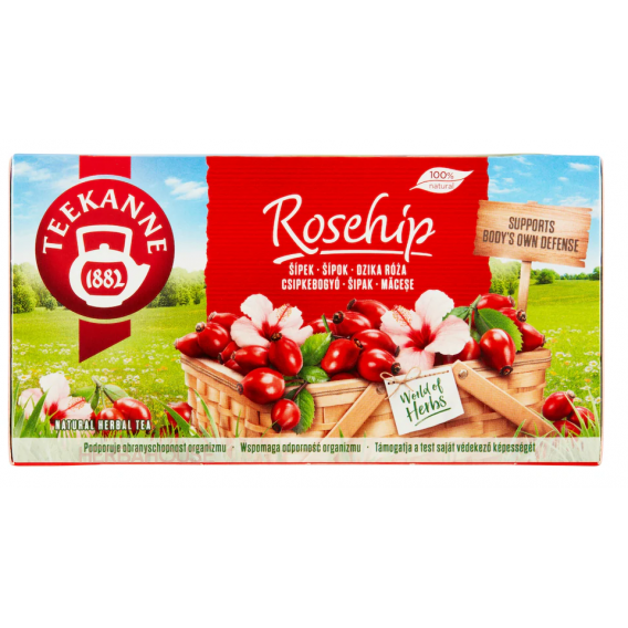 Obrázek pro Teekanne Rosehip ovocný čaj ze šípku a ibišku, porcovaný (20ks)