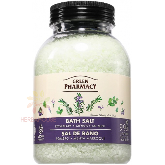 Obrázek pro Green Pharmacy Koupelová sůl Rozmarýn a marocká máta (1000g)