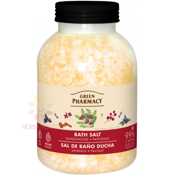 Obrázek pro Green Pharmacy Koupelová sůl Santalové dřevo a pačuli (1000g)