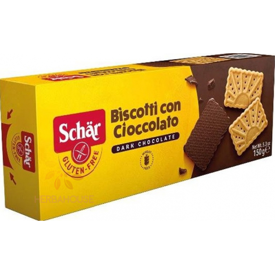 Obrázek pro Schär Biscotti bezlepkové sušenky polomáčené v hořké čokoládě (150g)