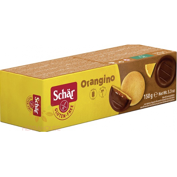 Obrázek pro Schär Orangina bezlepkové polomáčené piškoty s pomerančovou náplní (150g)