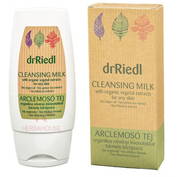 Obrázek pro drRiedl Čistící mléko s organickými rostlinnými extrakty pro všechny typy pleti (100ml)