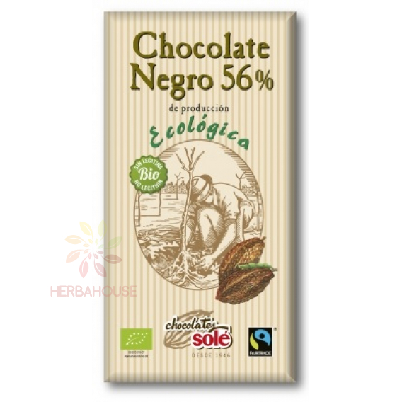 Obrázek pro Chocolates Solé Bio hořká čokoláda 56% (100g)