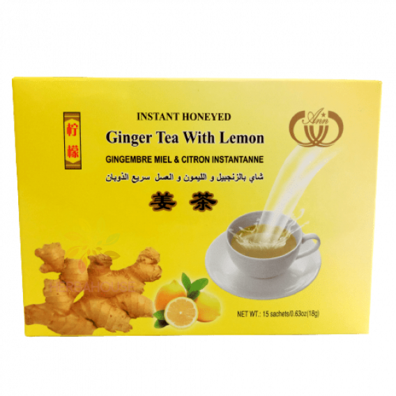 Obrázek pro Sun Moon Medovo-zázvorový instantní čaj s citronem (15ks)
