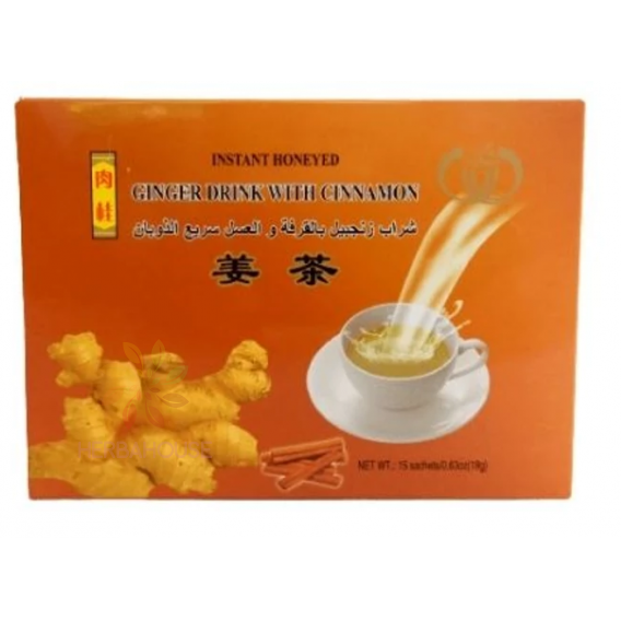 Obrázek pro Sun Moon Medově-zázvorový instantní čaj se skořicí (15ks)