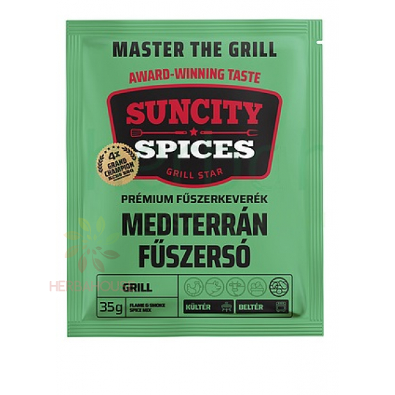 Obrázek pro SunCity Prémiová středomořská grilovací sůl - koření na zeleninu (35g)