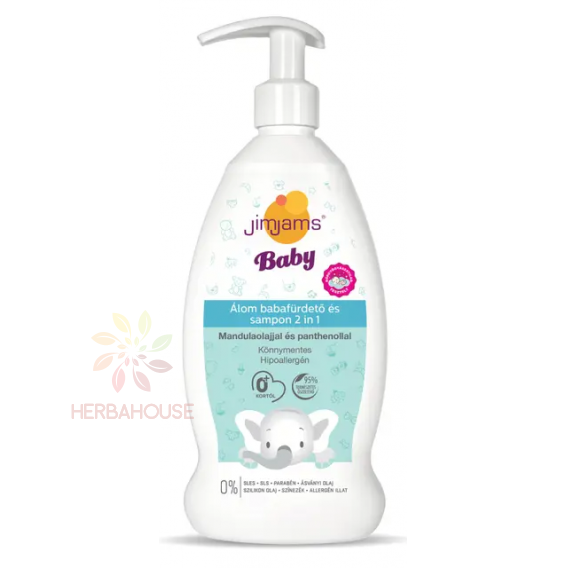 Obrázek pro JimJams Baby 2v1 koupel a šampon pro miminka (400ml)