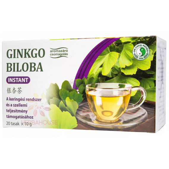 Obrázek pro Dr.Chen Ginkgo Biloba instantní čaj – podpora paměti, koncentrace a krevního oběhu (20 x 10g)
