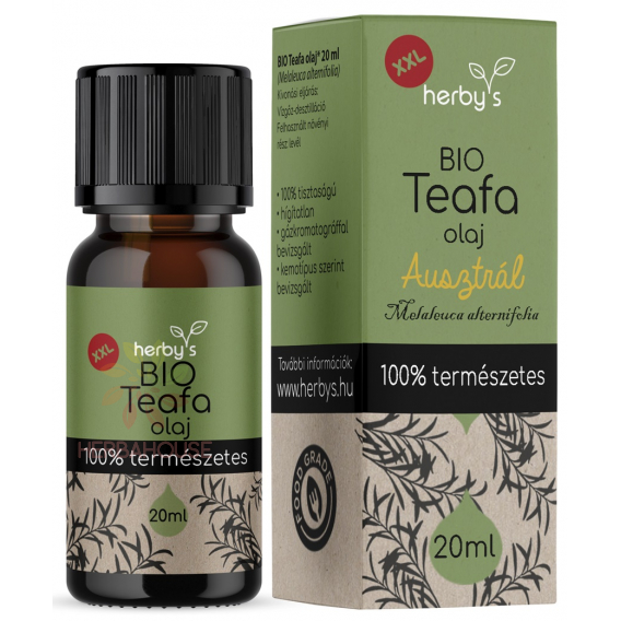 Obrázek pro Herbys Bio 100% esenciální olej z australského čajovníku (Tea Tree) (20ml)