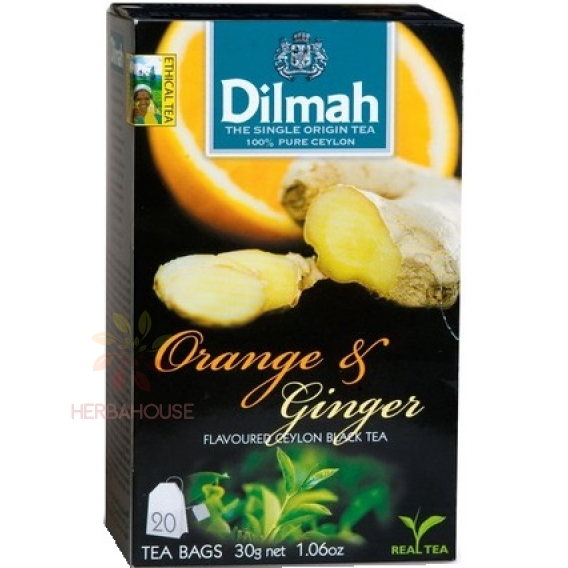 Obrázek pro Dilmah Černý čaj pomeranč zázvor porcovaný (20ks)