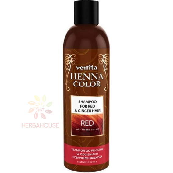 Obrázek pro Venita ​Henna Color Shampoo, šampon pro vlasy v odstínech červené (250ml)