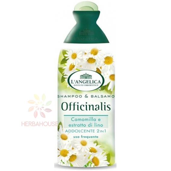 Obrázek pro L'Angelica Bylinný šampon 2v1 s heřmánkem a lněnými semínky (250ml)