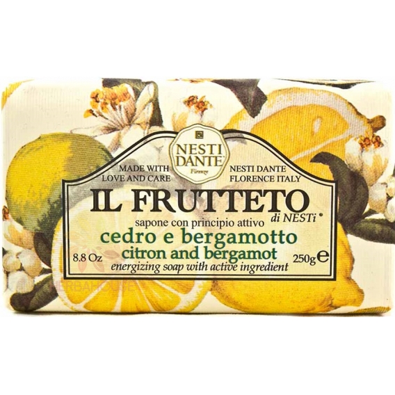 Obrázek pro Nesti Dante Il Frutteto mýdlo citron a bergamot (250g)