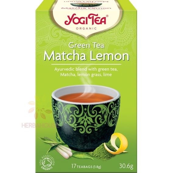 Obrázek pro Yogi Tea® Bio Ajurvédský zelený čaj matcha, citron (17ks)