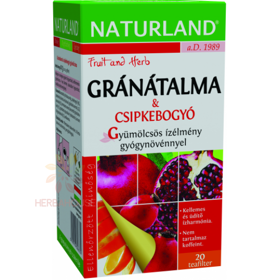 Obrázek pro Naturland Porcovaný čaj šipka a granátové jablko (20ks)