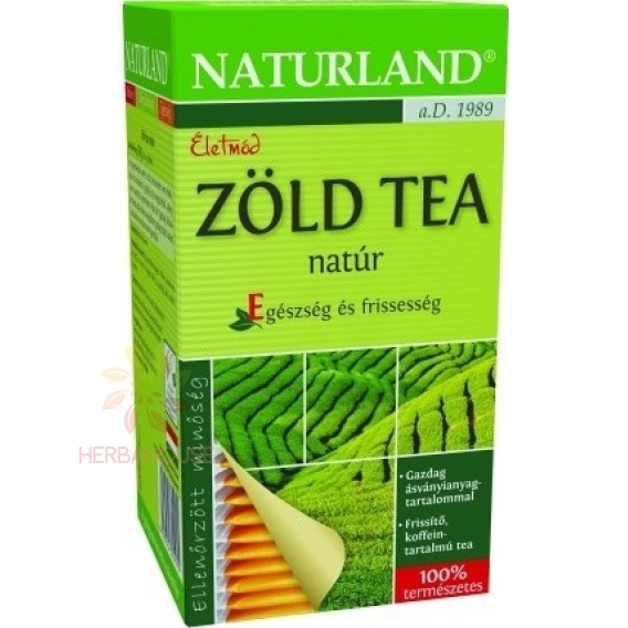 Obrázek pro Naturland Porcovaný zelený čaj (20ks)
