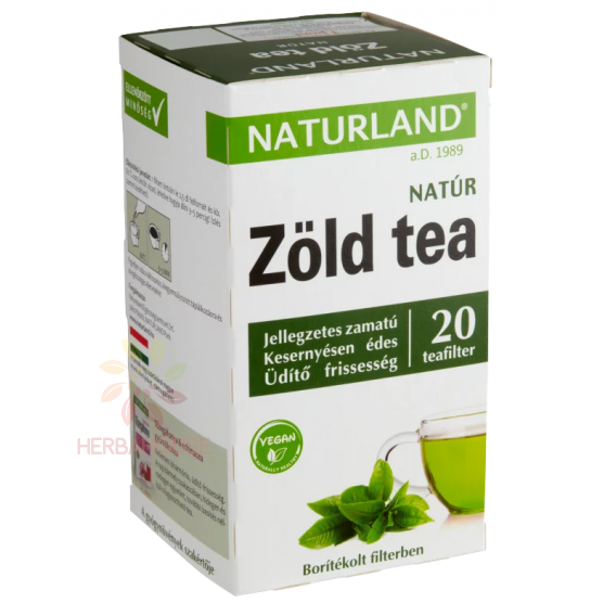 Obrázek pro Naturland Porcovaný zelený čaj (20ks)