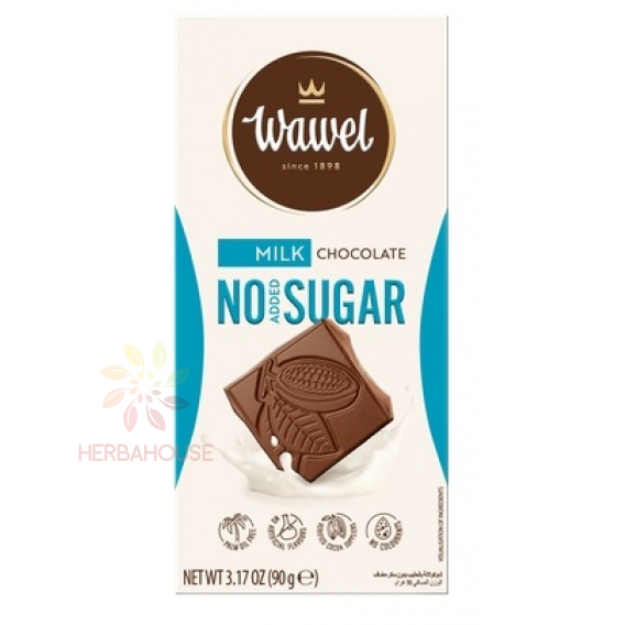 Obrázek pro Wawel Mléčná čokoláda bez cukru (90g)
