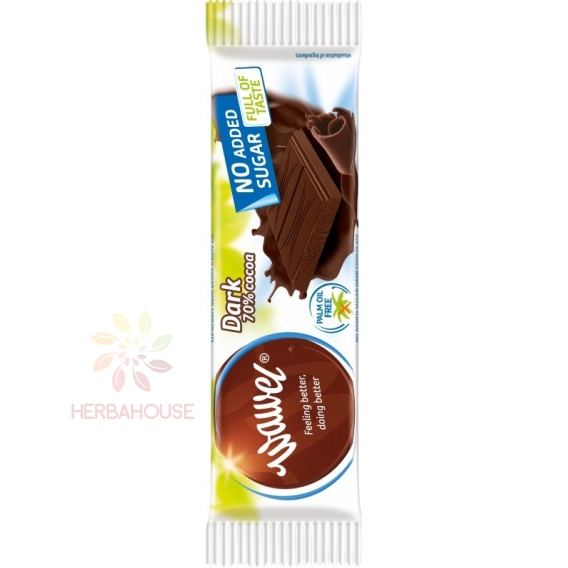 Obrázek pro Wawel Hořká čokoláda bez cukru (30g)