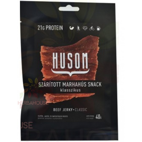 Obrázek pro Husom Beef Jerky Sušené hovězí maso Classic (40g)