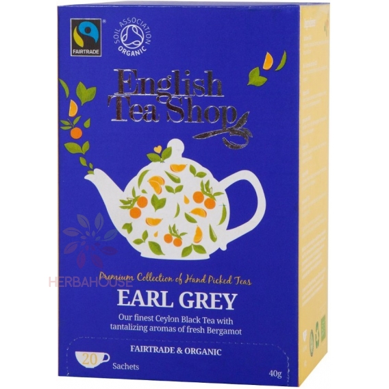 Obrázek pro English Tea Shop Bio Černý čaj Earl Grey s bergamotem (20ks)