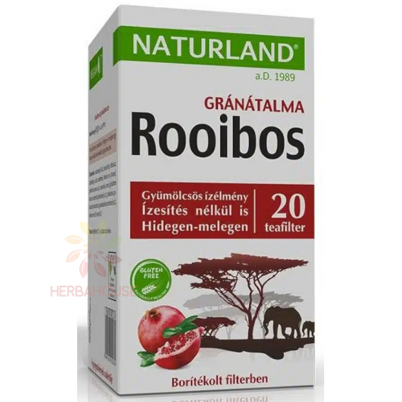 Obrázek pro Naturland Porcovaný čaj Rooibos a granátové jablko (20ks)