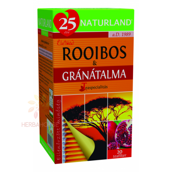 Obrázek pro Naturland Porcovaný čaj Rooibos a granátové jablko (20ks)